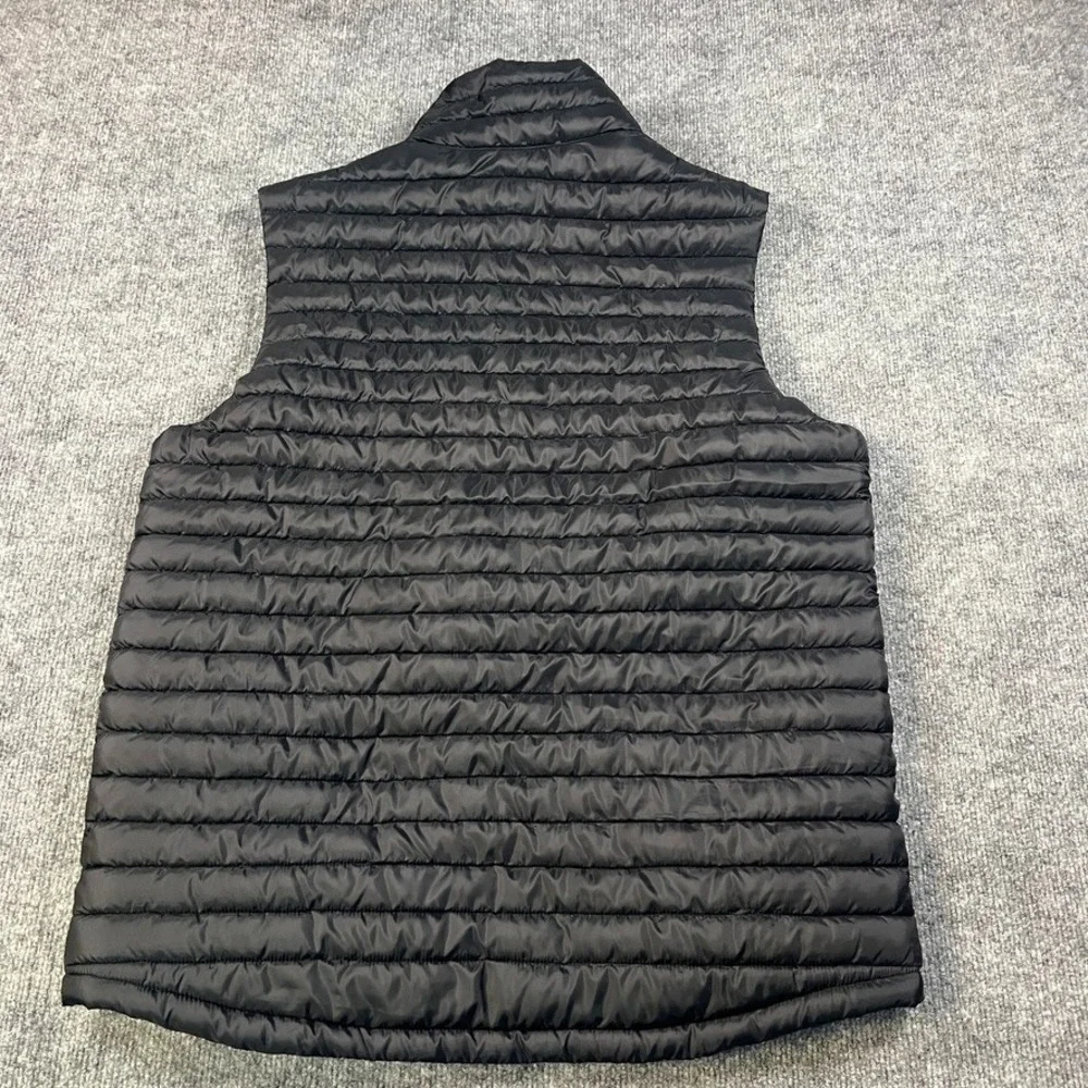 Eddie Bauer Men's L Packable‎ Puffer Vest Black Gorpcore Outdoor Zip Logo - Picture 8 of 8